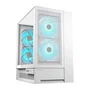 Cougar CGR-2WA3W-RGB Caja Omnyx Midi Tower Gaming para PC, Blanco, con Ventana Lateral RGB y 2 Ventiladores ARGB 160mm, Compatible con ATX, micro-ATX, Mini-ITX