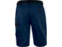 Deltaplus Bermuda de Trabajo Panostyle, Tejido 65% Poliéster/35% Algodón 235 g/m², Cintura Elástica, 5 Bolsillos, Azul Naranja, Talla 3XL