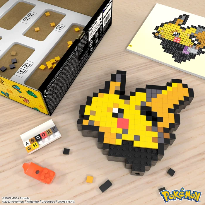 MEGA Pokémon Pixel Art Pikachu HTH74 - Juguete de Construcción, Edad 13+ MEGA Pokémon Pixel Art Pikachu HTH74 - Juguete de Construcción, Edad 13+