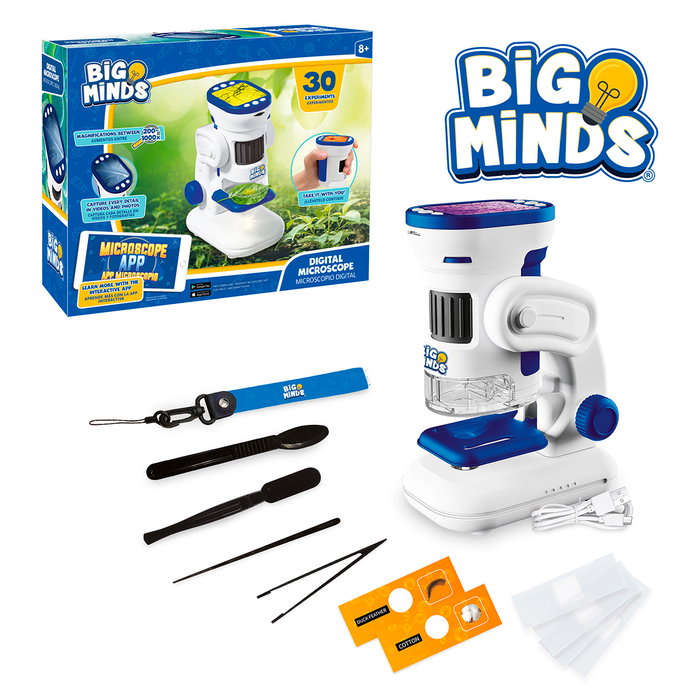 World Brands Microscopio Digital BM803861 con Pantalla LED Digital de 2 Pulgadas para Explorar el Micromundo