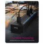 ICY BOX IB-HUB1717-U3 Hub USB de 17 puertos, Negro