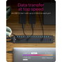 ICY BOX IB-HUB1717-U3 Hub USB de 16+1 puertos Negro