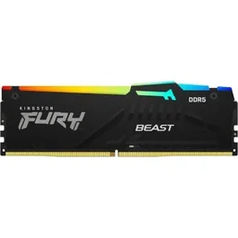 Kingston KF560C36BBEA-8 Memoria RAM FURY Beast RGB 8GB DDR5 6000MHz CL36 DIMM 288-Pin para PC Gaming, Compatible con AMD EXPO e Intel XMP 3.0