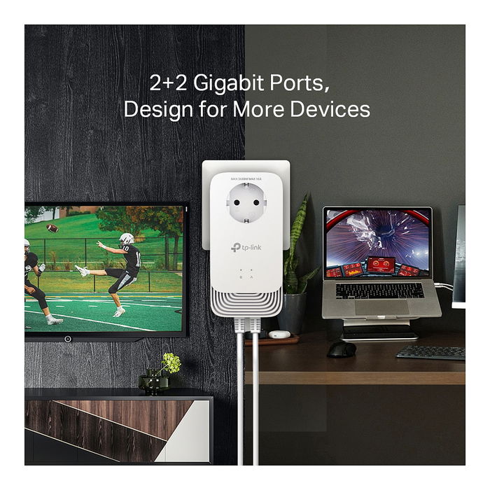 TP-Link PG2400P Kit Adaptador Powerline G.hn 1428 Mbit/s con Gigabit Ethernet (2 Piezas)
