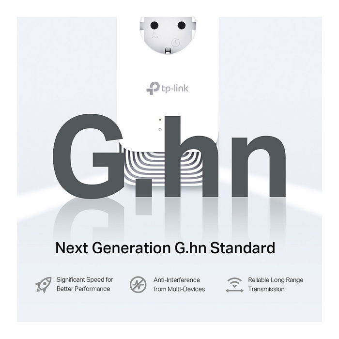 TP-Link PG2400P Kit Adaptador Powerline G.hn 1428 Mbit/s con Gigabit Ethernet (2 Piezas)