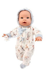 Berjuan Muñeco Baby Llorón Pijama Capibara 50 cm, Juguete en Español, Ref. 6029-26