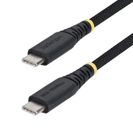 StarTech.com Cable de Carga USB-C 30cm Negro Trenzado PD 60W 3A