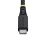StarTech.com USB2CC30CMNCBR Cable USB-C a USB-C 30cm Carga Rápida 60W PD 3A Nylon Negro para Portátil, Tablet y Smartphone