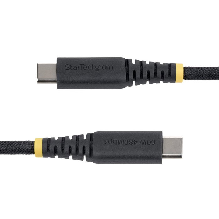 Startech Cable de carga USB-C 30 cm - USB Tipo C - PD 60W 3A - Negro