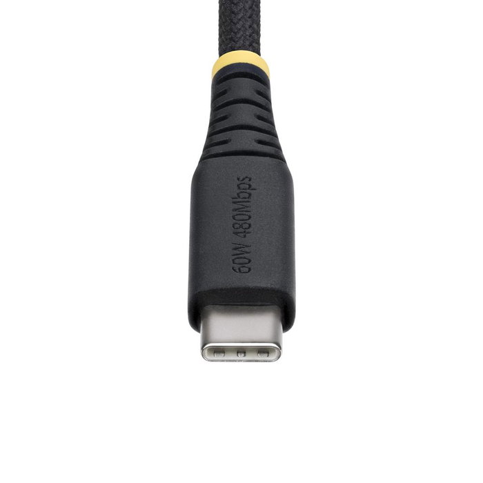 Startech Cable de carga USB-C 30 cm - USB Tipo C - PD 60W 3A - Negro