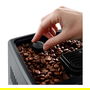DeLonghi Máquina espresso Dinamica ECAM 380.85.SB, Totalmente automática, 1.8 L, Molinillo integrado, Negro, Plata