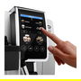 DeLonghi Máquina espresso Dinamica ECAM 380.85.SB, Totalmente automática, 1.8 L, Molinillo integrado, Negro, Plata