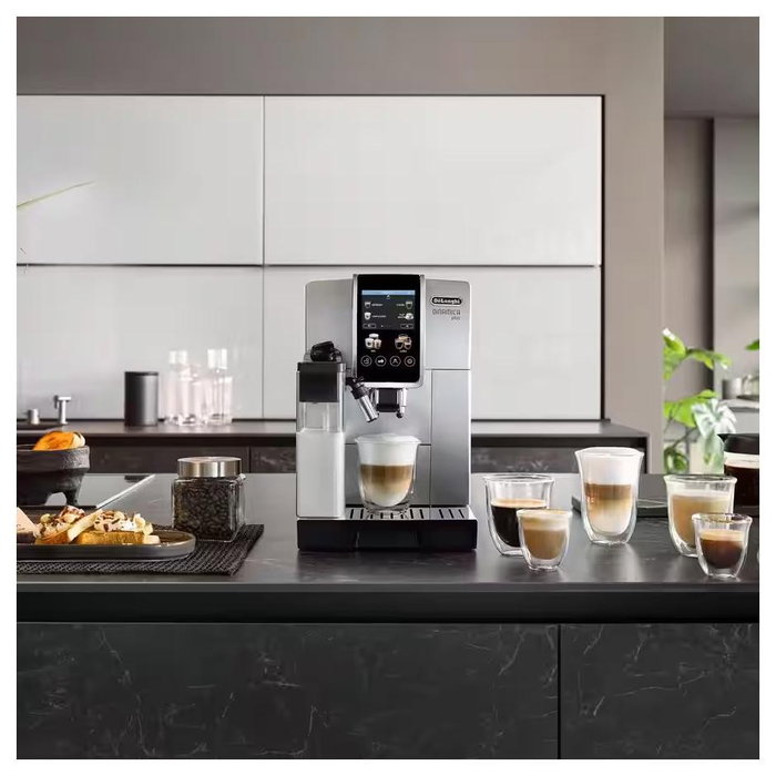 De'Longhi Dinamica Plus ECAM 380.85.SB Máquina de Café Superautomática Plateada