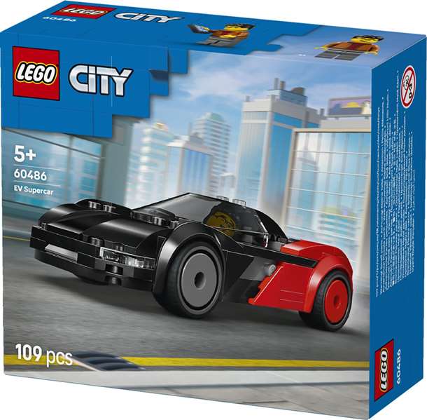 Lego City Juego de Construccion Supercoche Eléctrico, A partir de 6 años