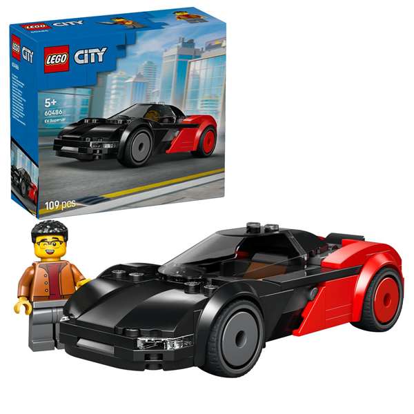Lego City Juego de Construccion Supercoche Eléctrico, A partir de 6 años