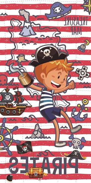 Secaneta Toalla Microfibra Estampada Kidmap 75x150 cm