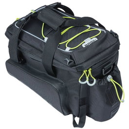 Basil Miles XL Pro Bolsa Impermeable 9-36L Poliéster Negro/Lima con Reflectantes 31x23x20 cm