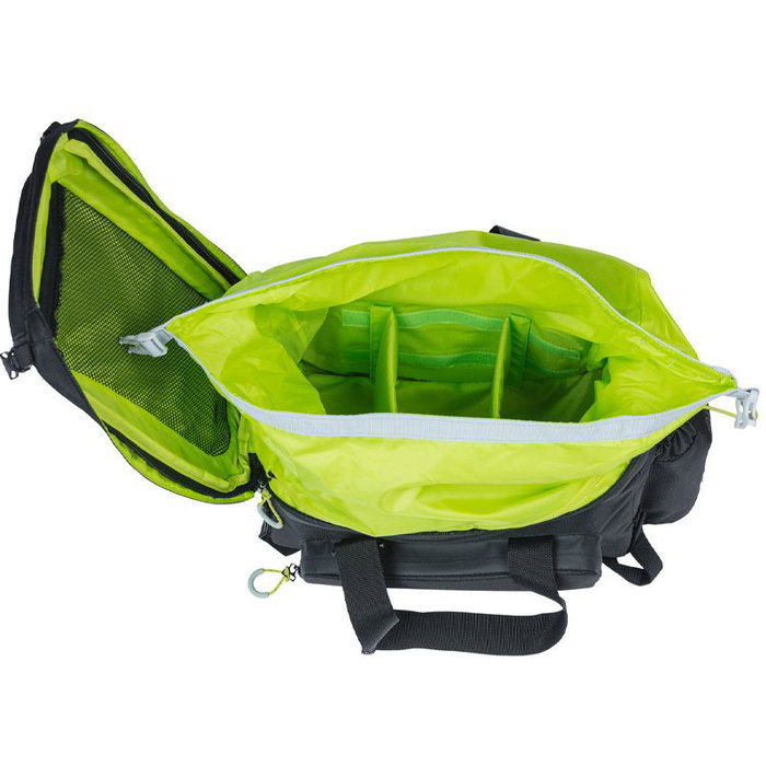 Basil Miles XL Pro Bolsa Impermeable 9-36L Poliéster Negro/Lima con Reflectantes 31x23x20 cm Basil Miles XL Pro Bolsa Impermeable 9-36L Poliéster Negro/Lima con Reflectantes 31x23x20 cm