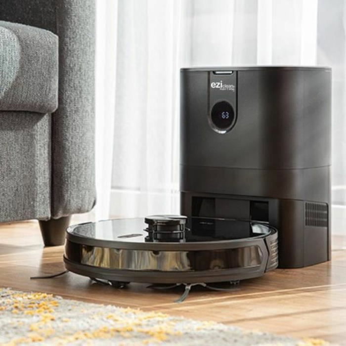 Eziclean Robot Aspirador y Mopa I-Bot Z7 Smart Conectado con Base de Succión - 240 min - 3Kpa - 300m² - 3L