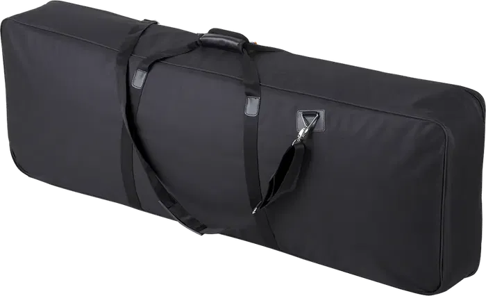 TOBAGO Funda Teclado Negro, Poliéster 600D, Acolchado 20mm, Interior 1250x460x140mm, con Bolsillo Accesorios