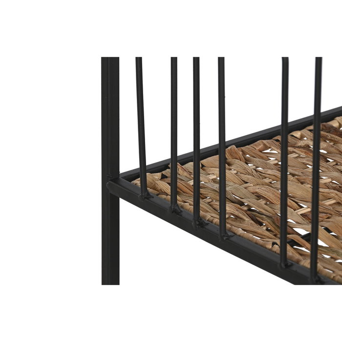 DKD Home Decor Estantería de Metal y Fibra 35x35x98 Negro DKD Home Decor Estantería de Metal y Fibra 35x35x98 Negro