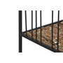 DKD Home Decor Estantería de Metal y Fibra 35x35x98 Negro