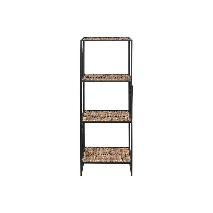 DKD Home Decor Estantería de Metal y Fibra 35x35x98 Negro DKD Home Decor Estantería de Metal y Fibra 35x35x98 Negro