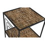 DKD Home Decor Estantería de Metal y Fibra 35x35x98 Negro