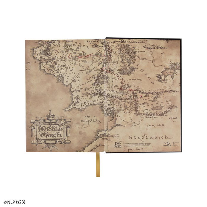 Cinereplicas Libreta Map of Middle Earth El Señor de los Anillos