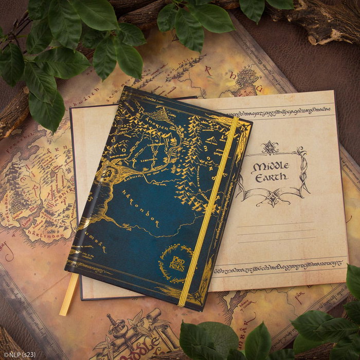 Cinereplicas Libreta Map of Middle Earth El Señor de los Anillos
