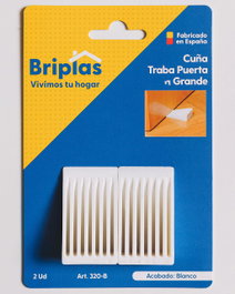 BRIPLAS Tope Trabacuña Puerta Grande 2U Blanco 320B