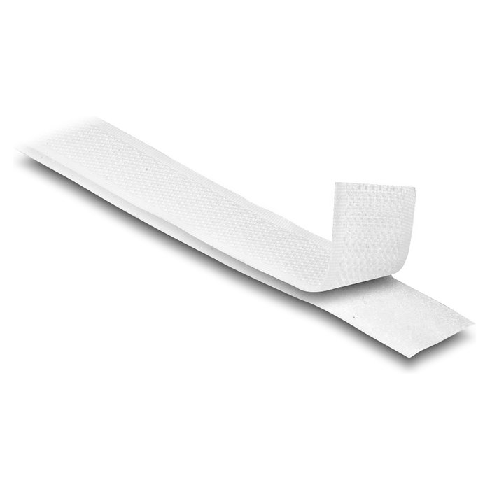 DeLOCK Cinta de gancho y bucle de alta resistencia 15 m x 20 mm blanco DeLOCK Cinta de gancho y bucle de alta resistencia 15 m x 20 mm blanco