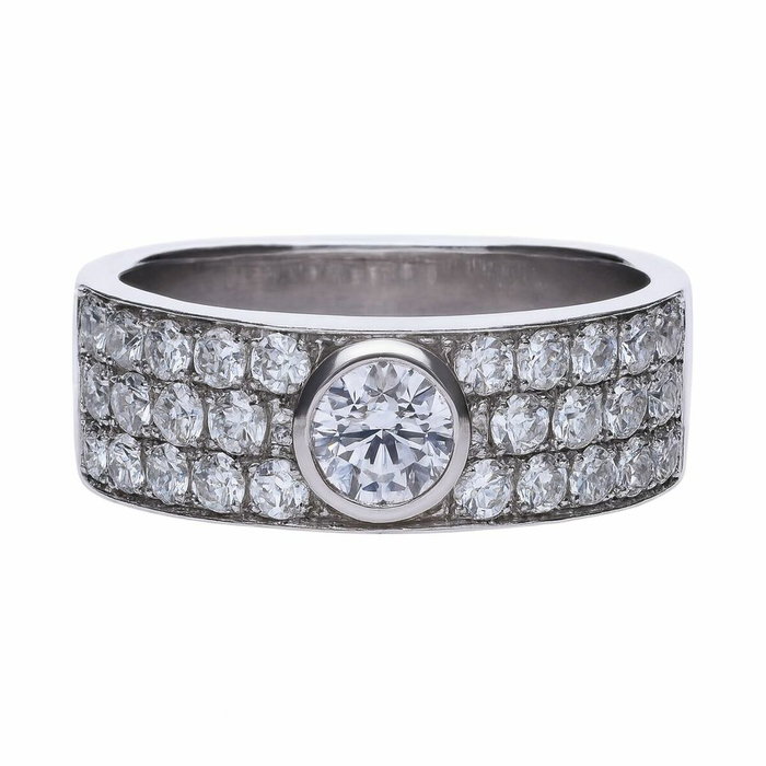 Diamonfire Anillo de Plata con Circonitas Gris, Talla 16,5 Diamonfire Anillo de Plata con Circonitas Gris, Talla 16,5