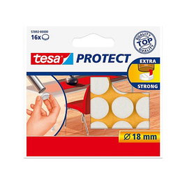 Tesa Protect Filzgleiter redondos 18mm blanco 16 piezas