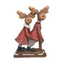 DKD Home Decor Set de 4 Figuras de Resina RENO para Navidad Moderna
