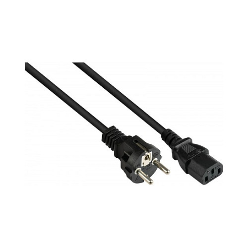 GoodConnections Cable de alimentación P0030-S050 de 5 m con enchufe E+F y C13 GoodConnections Cable de alimentación P0030-S050 de 5 m con enchufe E+F y C13