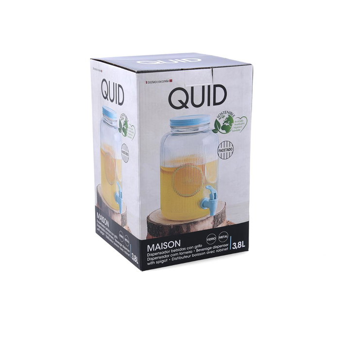 Dispensador de Bebidas Vidrio Maison Quid 4 L (4 Unidades) Dispensador de Bebidas Vidrio Maison Quid 4 L (4 Unidades)
