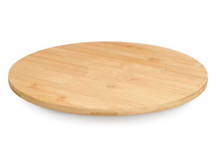 Kinvara Tabla Bambú Giratoria 50x3x50 cm Natural (Set de 6)