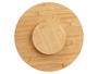 Kinvara Tabla Bambú Giratoria 50x3x50 cm Natural (Set de 6)