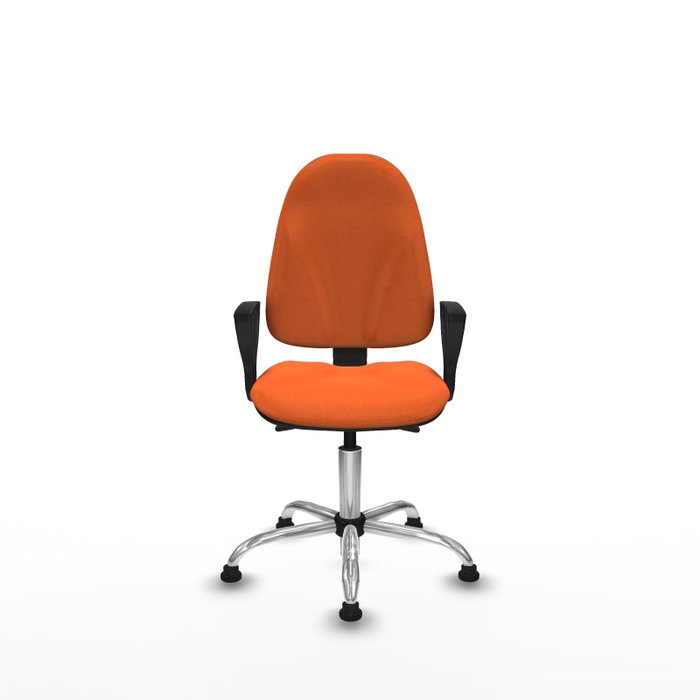 PIQUERAS Y CRESPO Silla de oficina Algarra Naranja con mecanismo Asincro