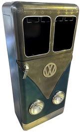 DKD Home Decor Botellero Vintage Furgoneta Azul Negro 43 x 152 x 71 cm