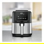 ROMMELSBACHER FRH 1500 Freidora de Aire Caliente, 5 Litros, 1500W, Digital, 5 Programas, Asar/Hornear/Grillar, Cesta Extraíble, Negro/Acero