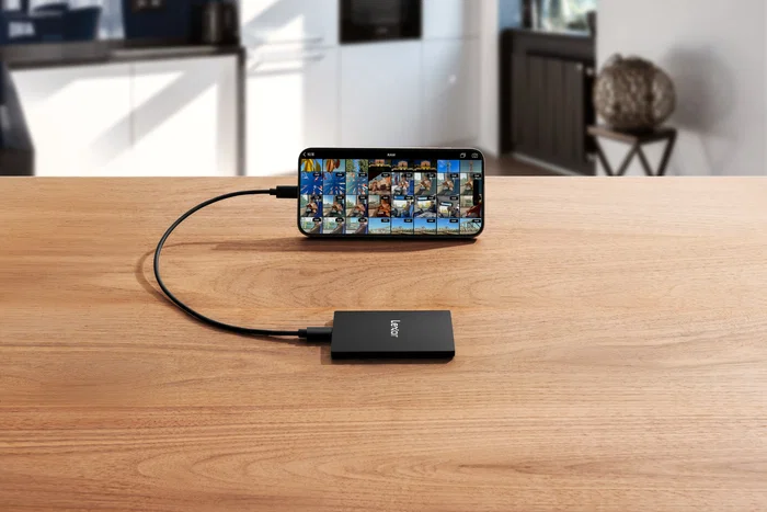 Lexar LSL500X004T-RNBNG SSD Externo USB 3.2 Gen 2x2 4TB USB-C Negro Aluminio Velocidad Lectura 2000MB/s Protección por Contraseña