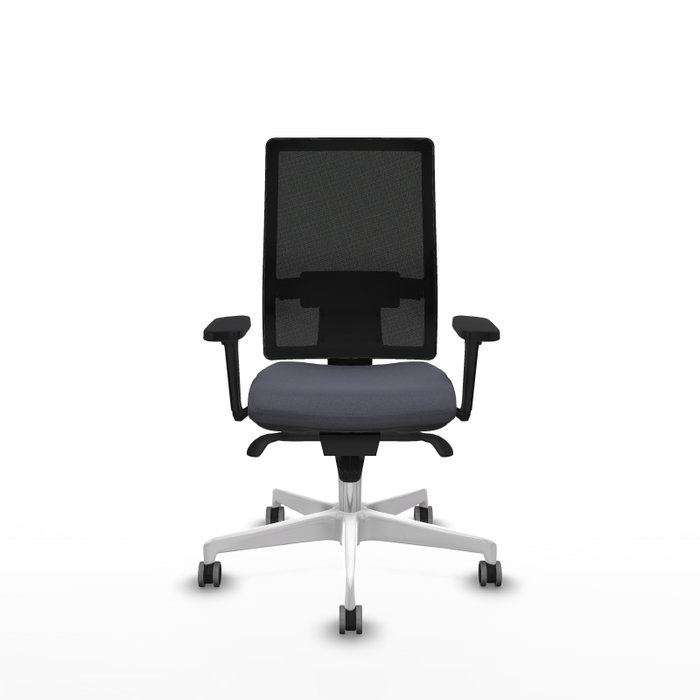PIQUERAS Y CRESPO Silla de oficina Horna con mecanismo Sincro, Gris oscuro y Negro PIQUERAS Y CRESPO Silla de oficina Horna con mecanismo Sincro, Gris oscuro y Negro