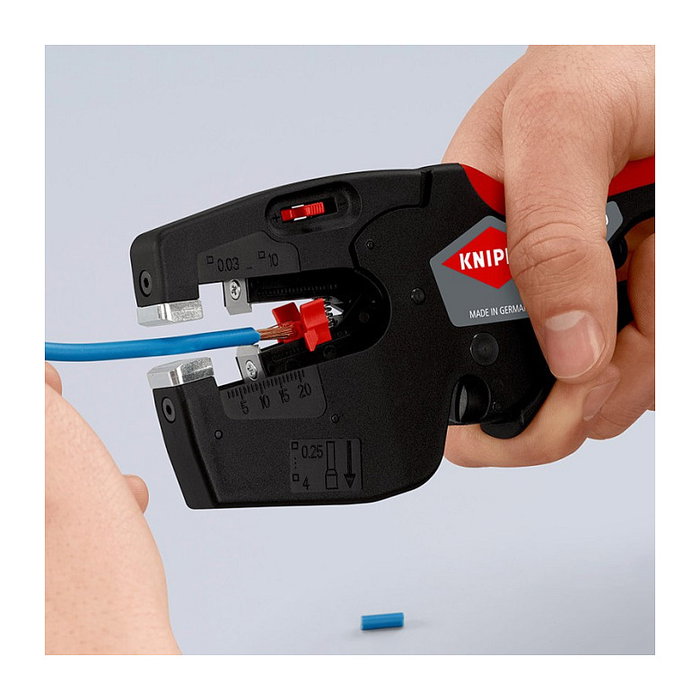 Knipex NexStrip 12 72 190 Pelacables Multiusos 0,25-4 mm AWG 8 Negro Rojo 170g Knipex NexStrip 12 72 190 Pelacables Multiusos 0,25-4 mm AWG 8 Negro Rojo 170g