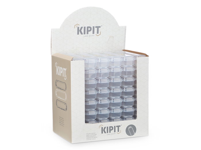 Kipit Estuche Multiuso Botiquin Transparente 6.2x4.3x25 cm (Set de 48)