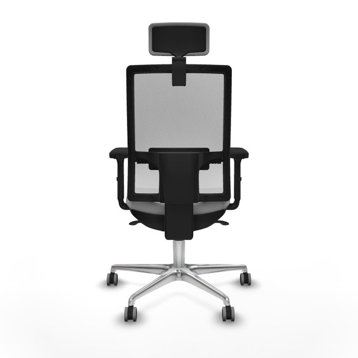 PIQUERAS Y CRESPO Silla de oficina Horna con mecanismo Sincro, Gris claro y Blanco PIQUERAS Y CRESPO Silla de oficina Horna con mecanismo Sincro, Gris claro y Blanco