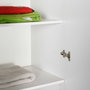 Hanah Home Armario Blanco 224x206x52 cm Tablero de Partículas Melamina Amplio Almacenamiento