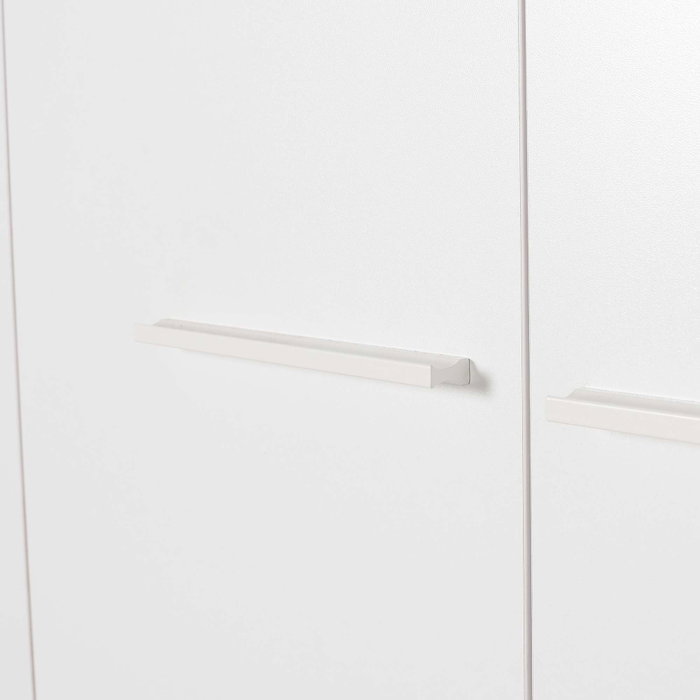Hanah Home Armario Blanco 224x206x52 cm Tablero de Partículas Melamina Amplio Almacenamiento