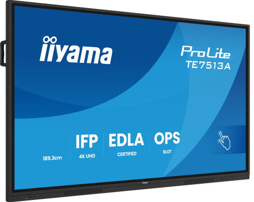 Iiyama TE7513A-B2AG - Monitor Interactivo Táctil 4K UHD de 75" con Android 14, 8 Núcleos, 8/128 GB, WiFi 6, Bluetooth 5.0, HDMI, USB-C 100W, Parlantes 40W Iiyama TE7513A-B2AG - Monitor Interactivo Táctil 4K UHD de 75" con Android 14, 8 Núcleos, 8/128 GB, WiFi 6, Bluetooth 5.0, HDMI, USB-C 100W, Parlantes 40W